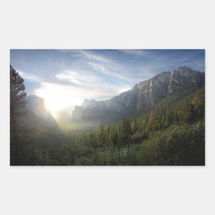 Sticker Rectangulaire Yosemite Valley Sunrise de Point Inspiration