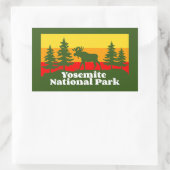 Sticker Rectangulaire Yosemite vintage (Sac)