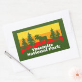Sticker Rectangulaire Yosemite vintage (Enveloppe)