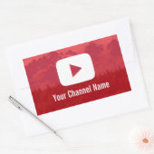 Sticker Rectangulaire Youtube Channel Custom Photography Youtuber (Enveloppe)