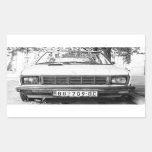Sticker Rectangulaire Yugo, vieille voiture yougoslave