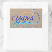 Sticker Rectangulaire Yuma, Arizona (Sac)