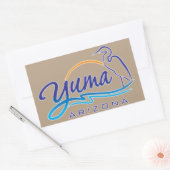 Sticker Rectangulaire Yuma, Arizona (Enveloppe)