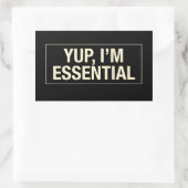 Sticker Rectangulaire Yup Im Essentiel (Sac)