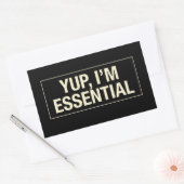 Sticker Rectangulaire Yup Im Essentiel (Enveloppe)