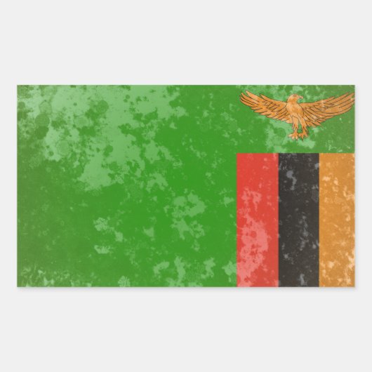 Sticker Rectangulaire Zambie (Devant)