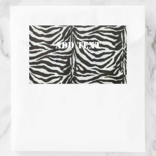Sticker Rectangulaire Zebra Skin Camouflage Texture (Sac)