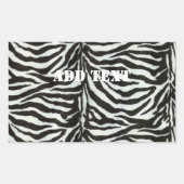 Sticker Rectangulaire Zebra Skin Camouflage Texture (Devant)