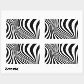 Sticker Rectangulaire Zebra Skin Print Texture Motif-88488 (Feuille)