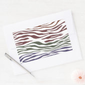 Sticker Rectangulaire Zebra Stripe coloré Abstrait (Enveloppe)