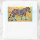 Sticker Rectangulaire Zebras Rock (Sac)