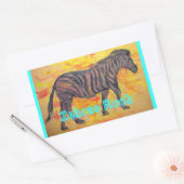 Sticker Rectangulaire Zebras Rock (Enveloppe)