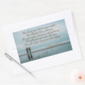 Sticker Rectangulaire Zephaniah 3 He will rejoice over you with singing (Enveloppe)