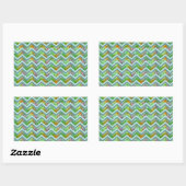 Sticker Rectangulaire ZigZag en verre tendu (Feuille)