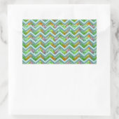 Sticker Rectangulaire ZigZag en verre tendu (Sac)