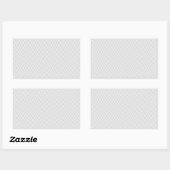 Sticker Rectangulaire ZigZag gris simple (Feuille)