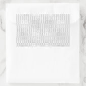 Sticker Rectangulaire ZigZag gris simple (Sac)