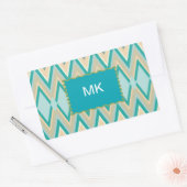 Sticker Rectangulaire zigzag-téléphones diagonale (Enveloppe)