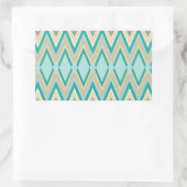 Sticker Rectangulaire zigzag-téléphones diagonale (Sac)