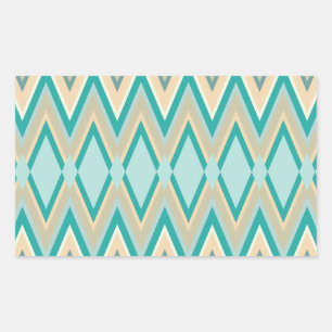 Sticker Rectangulaire zigzag-téléphones diagonale