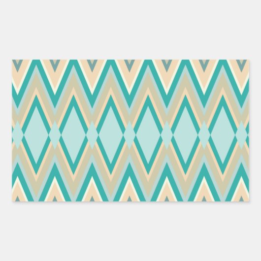 Sticker Rectangulaire zigzag-téléphones diagonale (Devant)