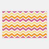 Sticker Rectangulaire ZigZag tribale dynamique (Devant)