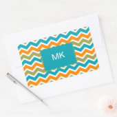 Sticker Rectangulaire Zigzag, une tribu dynamique de Peacock (Enveloppe)