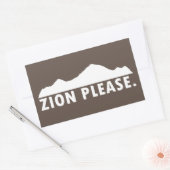 Sticker Rectangulaire Zion National Park Utah S'Il Vous Plaît (Enveloppe)