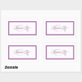 Sticker Rectangulaire Ziti personnalisé (Feuille)