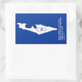 Sticker Rectangulaire Zo Artzeinu - Joshua 1:3 (Sac)