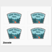 Sticker Rectangulaire Zoar Valley Trail (Feuille)