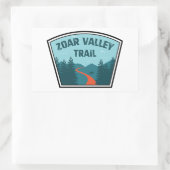 Sticker Rectangulaire Zoar Valley Trail (Sac)