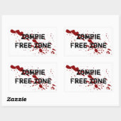 Sticker Rectangulaire Zombie (Feuille)