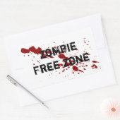 Sticker Rectangulaire Zombie (Enveloppe)