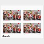 Sticker Rectangulaire Zombie Diner (Feuille)