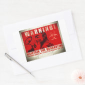 Sticker Rectangulaire Zombie, signe (Enveloppe)