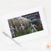 Sticker Rectangulaire Zombies d'Halloween (Enveloppe)