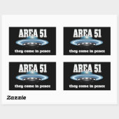 Sticker Rectangulaire Zone 51 (Feuille)