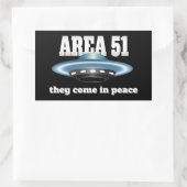 Sticker Rectangulaire Zone 51 (Sac)