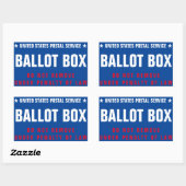 Sticker Rectangulaire Zone de vote (Feuille)