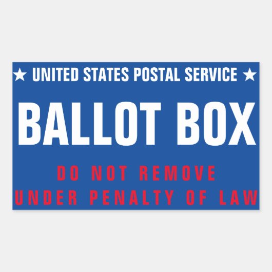 Sticker Rectangulaire Zone de vote (Devant)