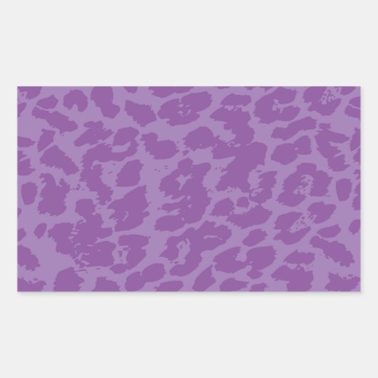 Sticker Rectangulaire Zones animales pourpres (Devant)