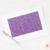 Sticker Rectangulaire Zones animales pourpres (Enveloppe)