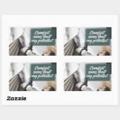 Sticker Rectangulaire Zones de confort (Feuille)