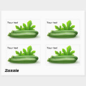 Sticker Rectangulaire Zucchini (Feuille)
