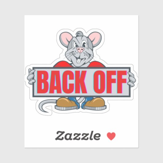 Sticker Recule, rat fink (Feuille)