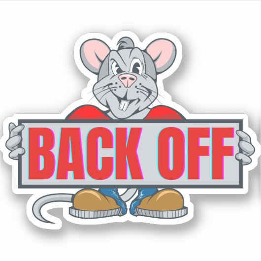 Sticker Recule, rat fink (Devant)