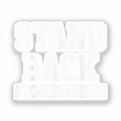 Sticker Reculez Je Suis Un Professionnel (Recto)