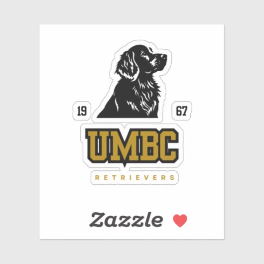 Sticker Récupérateurs UMBC - Bold College Baseball Spirit (Feuille)