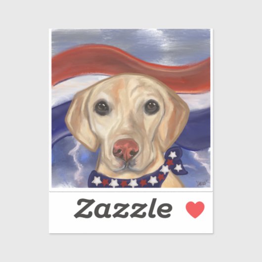 STICKER RÉCUPÉRATION DE LABRADOR (Feuille)